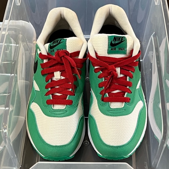 DS 2010 NIKE AIR MAX 1 NIKEID x HEINEKEN SHOES GREEN/RED/WHITE SZ MEN’S 8 RARE - Picture 14 of 14